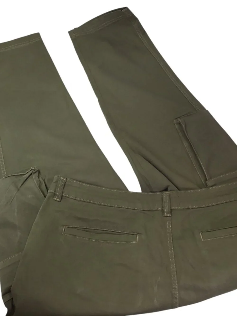 Asos Design Men's Cargo Pants Olive Green Khaki 44 x 32 Baggy